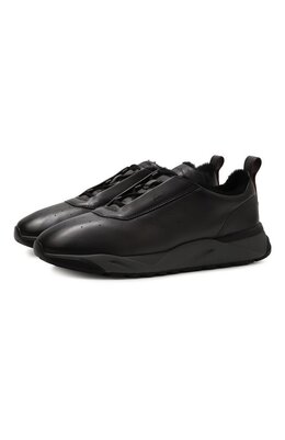 Santoni: Серые кроссовки 