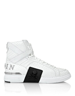 Philipp Plein: Белые кроссовки 