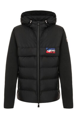 Moncler Grenoble: Чёрная толстовка 