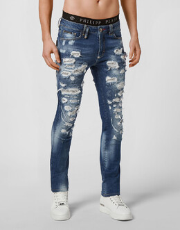 Philipp Plein: Зауженные джинсы 