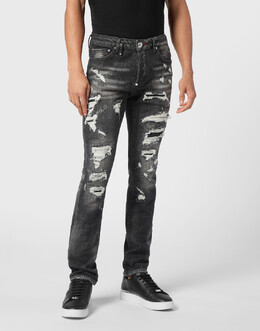 Philipp Plein: Прямые джинсы 