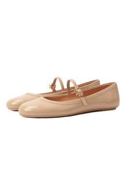Gianvito Rossi: Бежевые балетки 