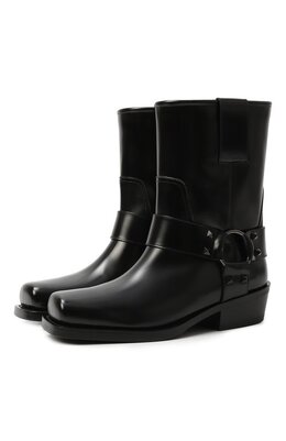 Valentino: Чёрные ботинки  Rockstud