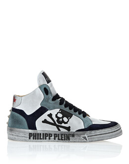 Philipp Plein: Белые кроссовки 