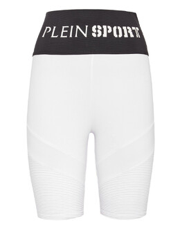Plein Sport: Белые легинсы 