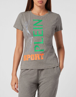 Plein Sport: Серая футболка 