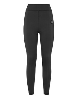 Plein Sport: Чёрные легинсы 
