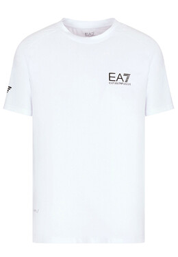 Ea7: Белая футболка 