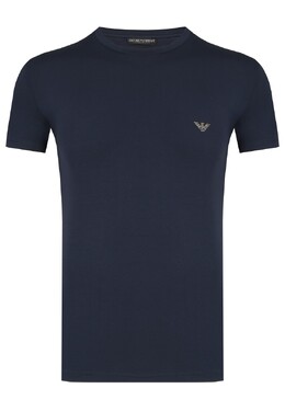 Emporio Armani: Голубая футболка 