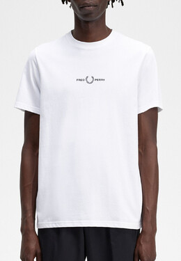 Fred Perry: Белая футболка 