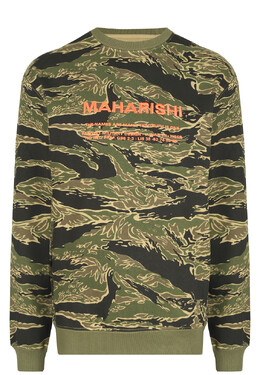Maharishi: Трикотажный свитшот 