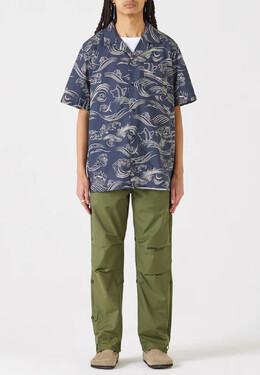 Maharishi: Синяя рубашка 