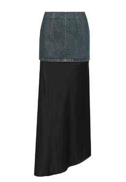 Mm6 Maison Margiela: Чёрная юбка 