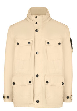 Stone Island: Бежевая куртка 