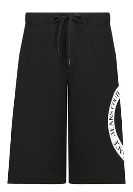 Versace Jeans Couture: Чёрные шорты 