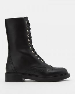 Pollini: Чёрные ботинки 