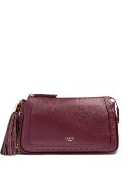 Lancel: Бордовая сумка через плечо 
