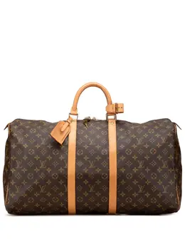 Louis Vuitton Pre-Owned: Коричневая дорожная сумка 