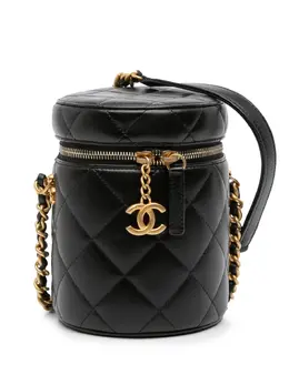 CHANEL Pre-Owned: Чёрная сумка через плечо 