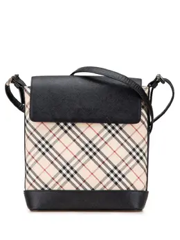 Burberry Pre-Owned: Коричневая сумка через плечо 