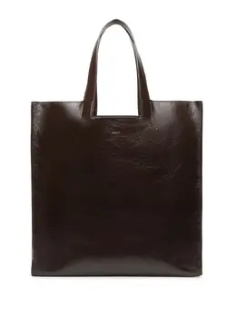 Bally: Коричневая сумка-шоппер 