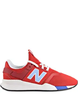 New Balance: Красные кроссовки 