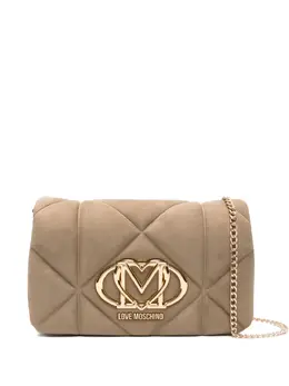 Love Moschino: Бежевая сумка через плечо 