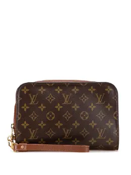 Louis Vuitton Pre-Owned: Коричневый клатч 