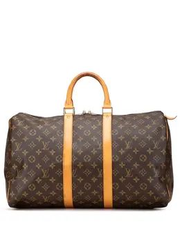 Louis Vuitton Pre-Owned: Коричневая дорожная сумка 