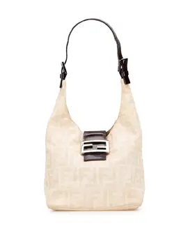 Fendi Pre-Owned: Серебристая сумка 