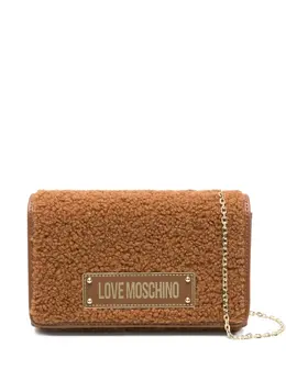 Love Moschino: Коричневая сумка через плечо 