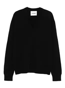 Jil Sander: Свитер с v-образным вырезом 