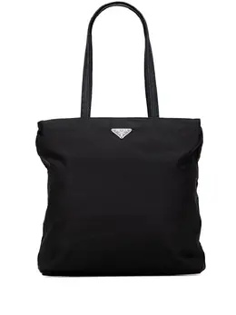 Prada Pre-Owned: Чёрная сумка-шоппер 