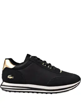Lacoste: Чёрные кроссовки 