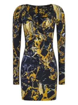 Roberto Cavalli: Платье с принтом 