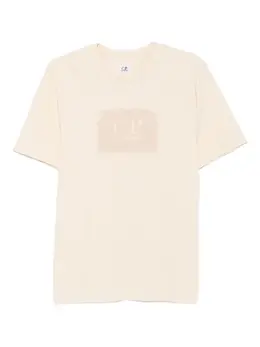C.P. Company: Бежевая футболка 