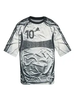 adidas: Белая футболка 