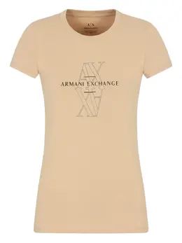 Armani Exchange: Футболка с принтом 