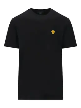Versace: Чёрная футболка  Medusa