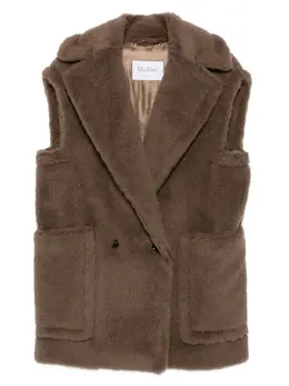 Max Mara: Коричневый жилет 