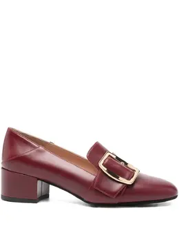 Bally: Бордовые туфли 