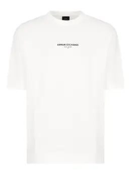 Armani Exchange: Футболка с принтом 