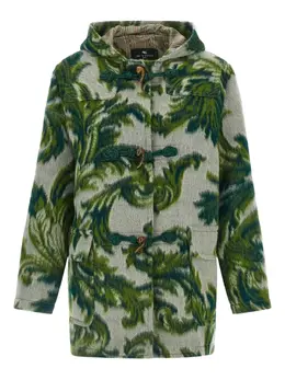 ETRO: Зелёное пальто 