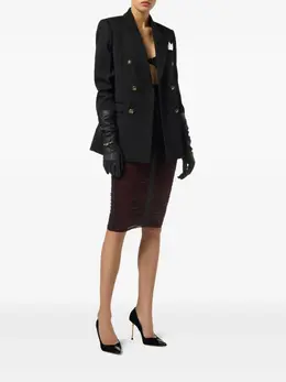 Elisabetta Franchi: Бордовая юбка 