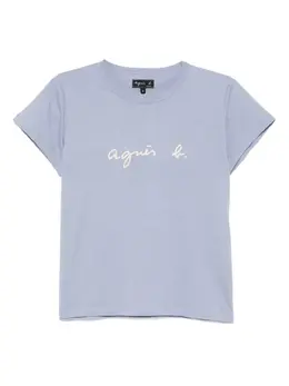 agnès b.: Голубая футболка 