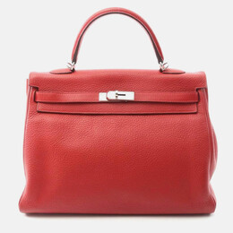 Hermes: Красная сумка  Kelly 35