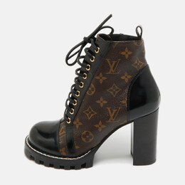 Louis Vuitton: Коричневые ботинки 
