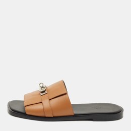 Hermes: Коричневые сандалии 