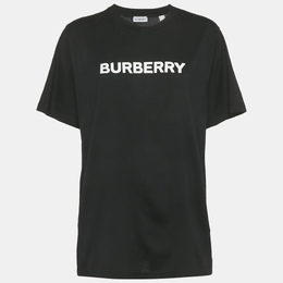Burberry: Чёрная футболка 