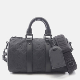 Louis Vuitton: Чёрная сумка  Keepall